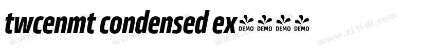 twcenmt condensed ex字体转换